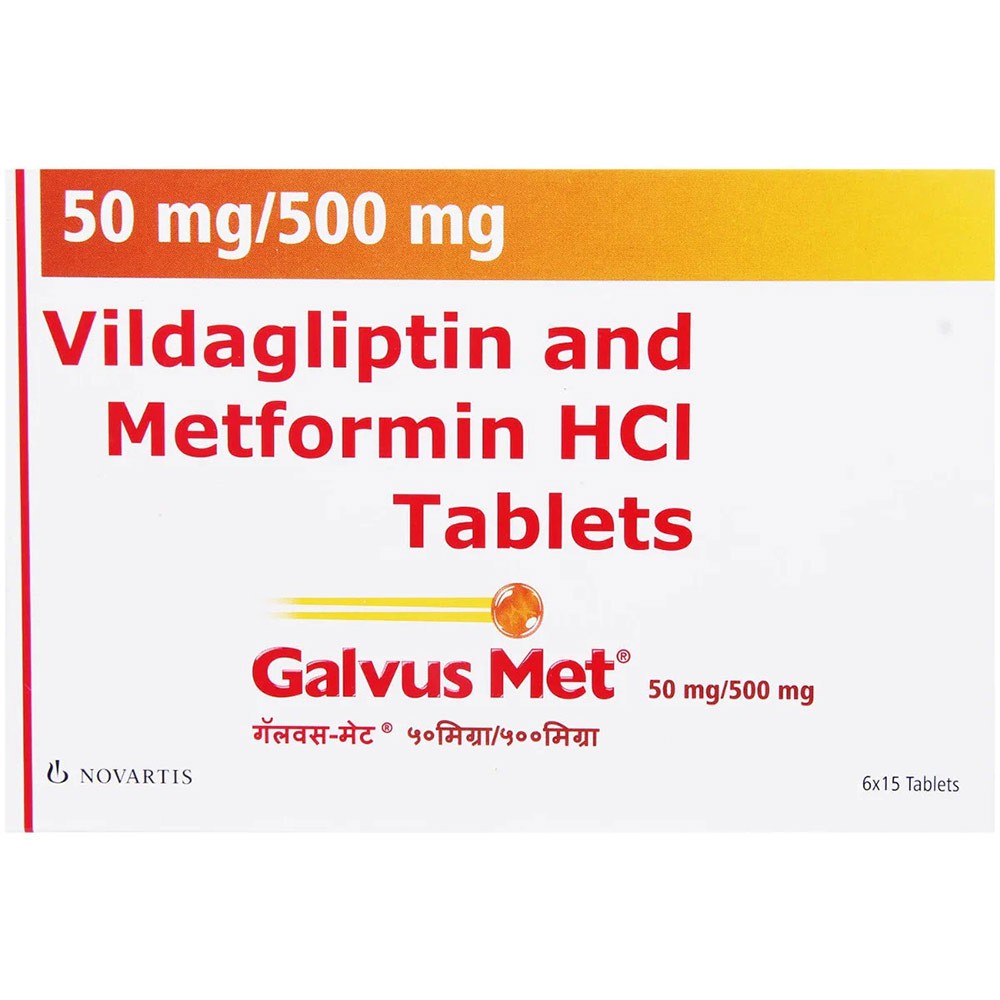 Galvus Met 50/500 MG Tablet Uses, Side Effects, Dosage & Interactions