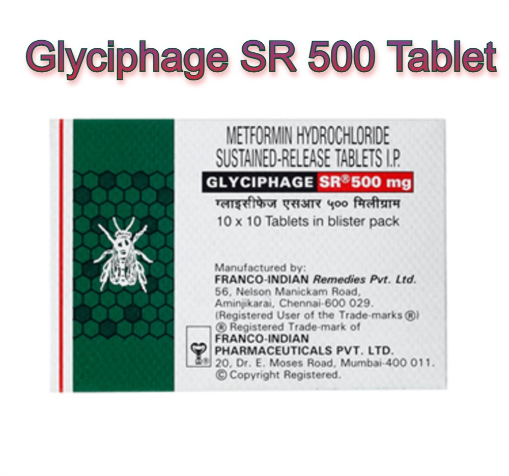 Glyciphage SR 500 mg tablet
