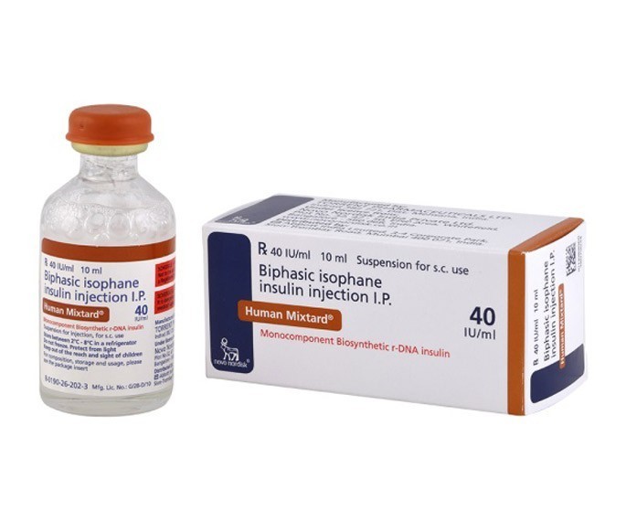 Insulin Mixtard 30/70 40iu Suspension For Injection – Uses, Side Effects, Dosage & Composition